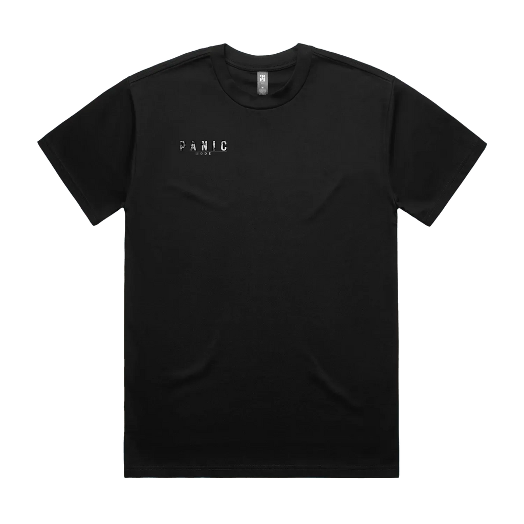 Black front flat lay