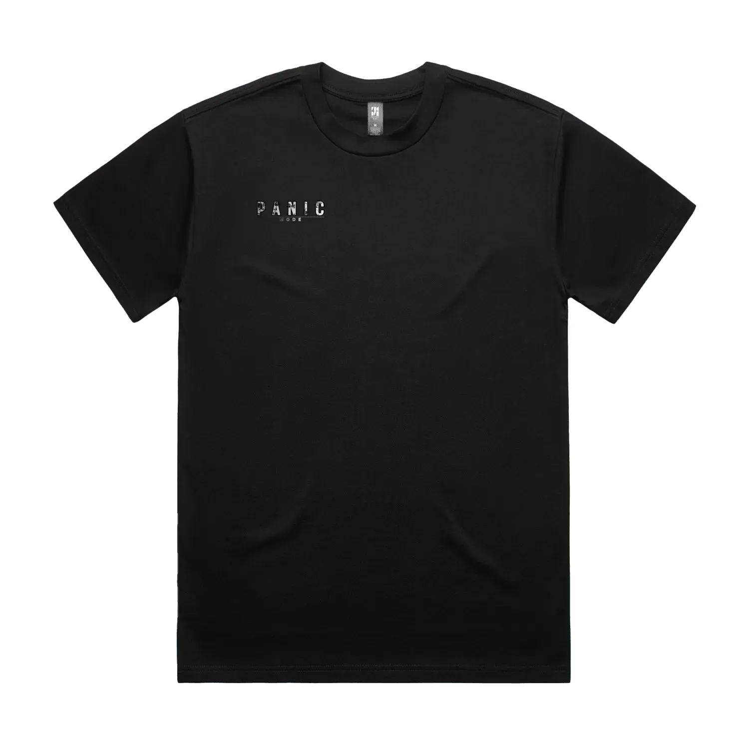 Black front flat lay