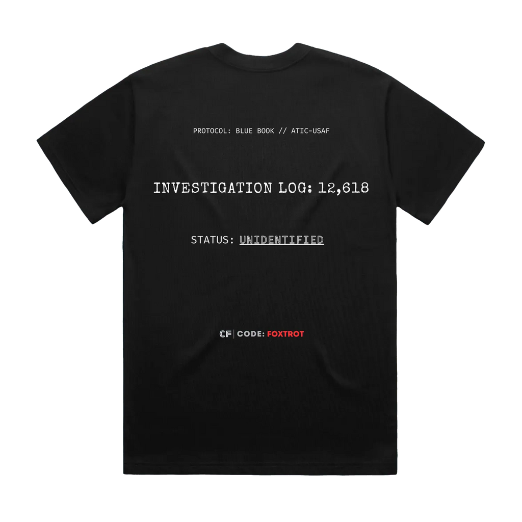 PROJECT BLUE BOOK // Archival Series 01 – Heavyweight Tee (THE BLACKOUT)