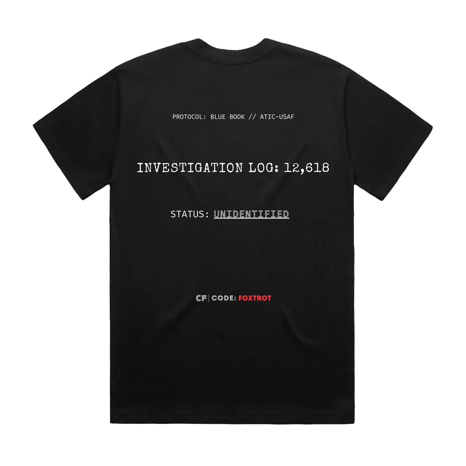 PROJECT BLUE BOOK // Archival Series 01 – Heavyweight Tee (THE BLACKOUT)