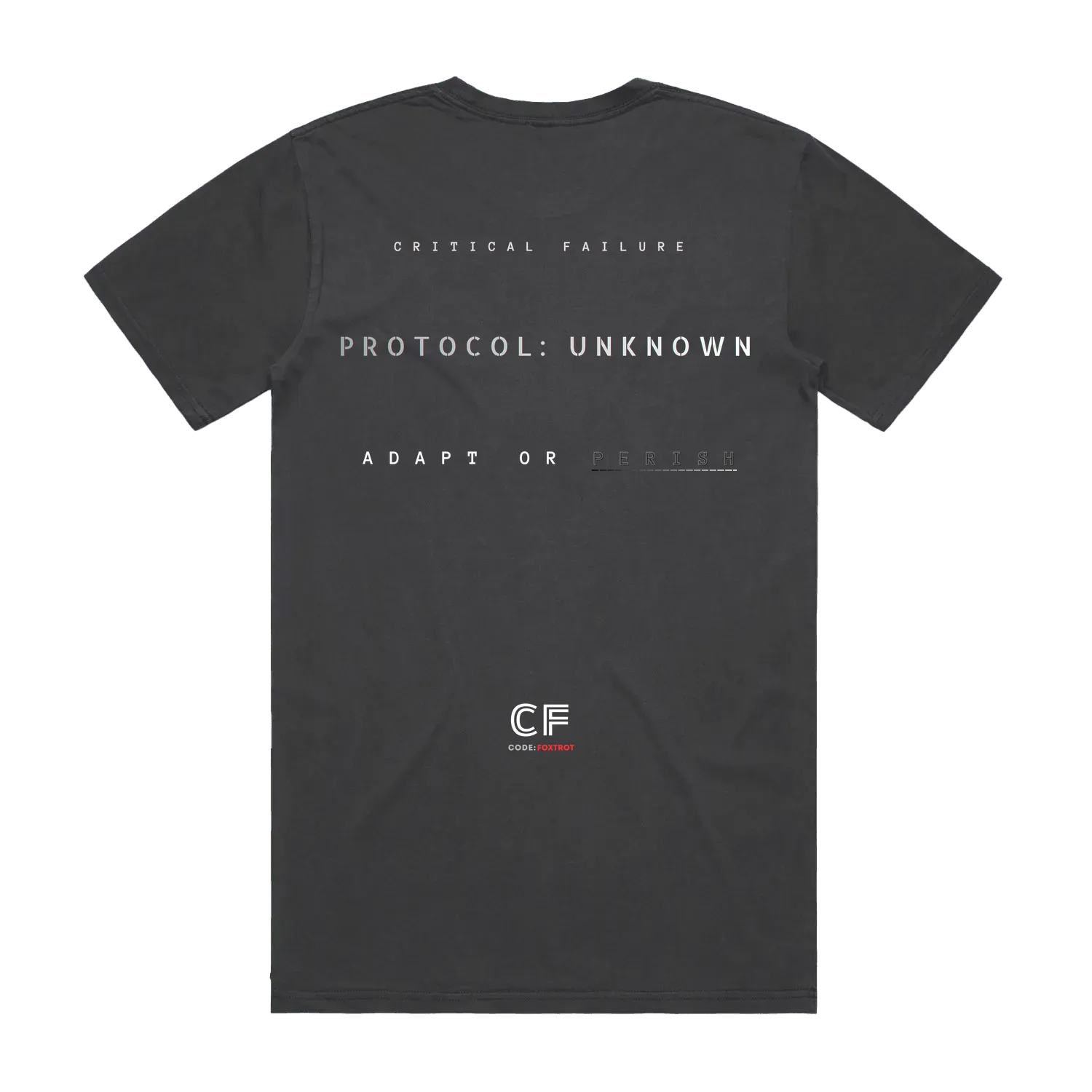 CODE: FOXTROT CRISIS MODE Faded Black-back