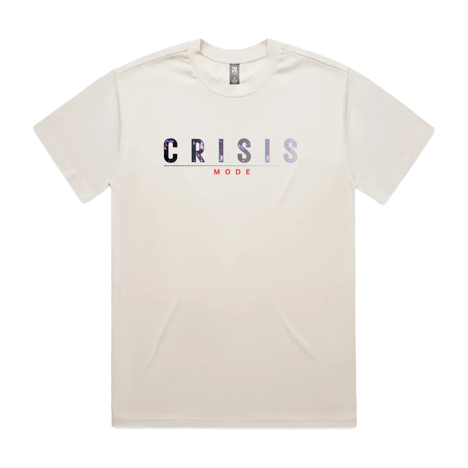 CODE: FOXTROT Crisis Mode Operational Manifest Tee in Ecru —flat lay view
