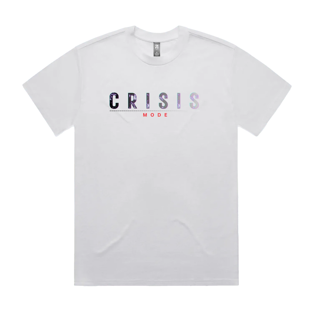 CODE: FOXTROT Crisis Mode Operational Manifest Tee in White — front view