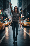 CODE: FOXTROT Crisis Mode Operative Tee in Faded Black — front view