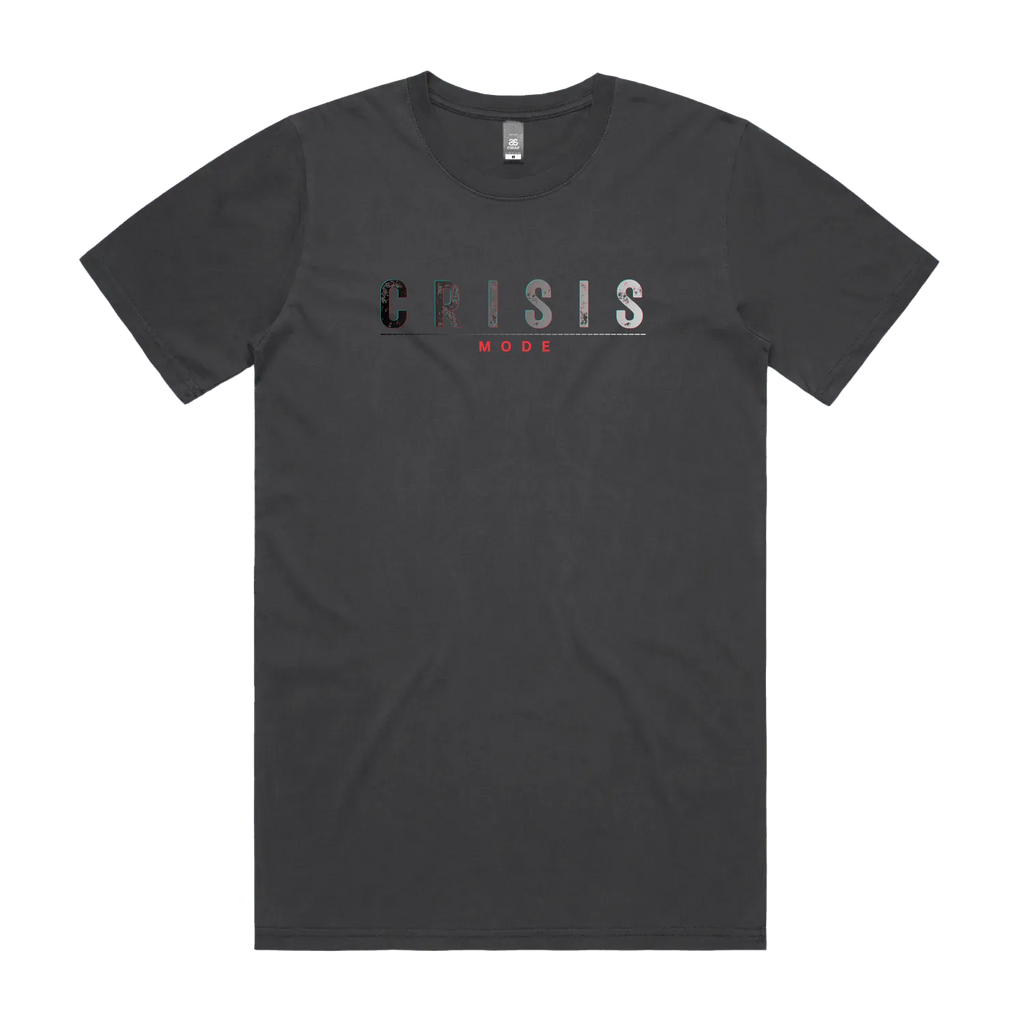 CODE: FOXTROT Crisis Mode Operative Tee in Faded Black — front flat lay