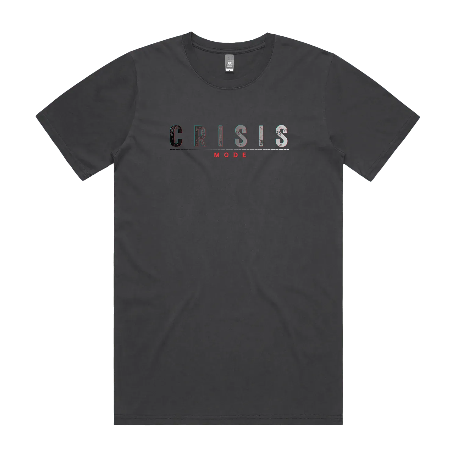 CODE: FOXTROT Crisis Mode Operative Tee in Faded Black — front flat lay