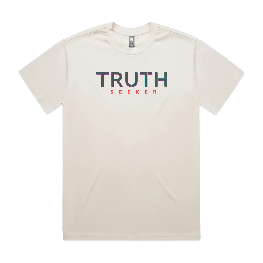 CODE: FOXTROT Truth Seeker Field Op Tee in Ecru — front view