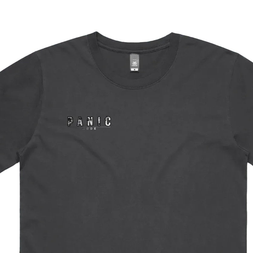 CODE: FOXTROT Panic Mode Operative Tee in Faded Black — front zoom detail