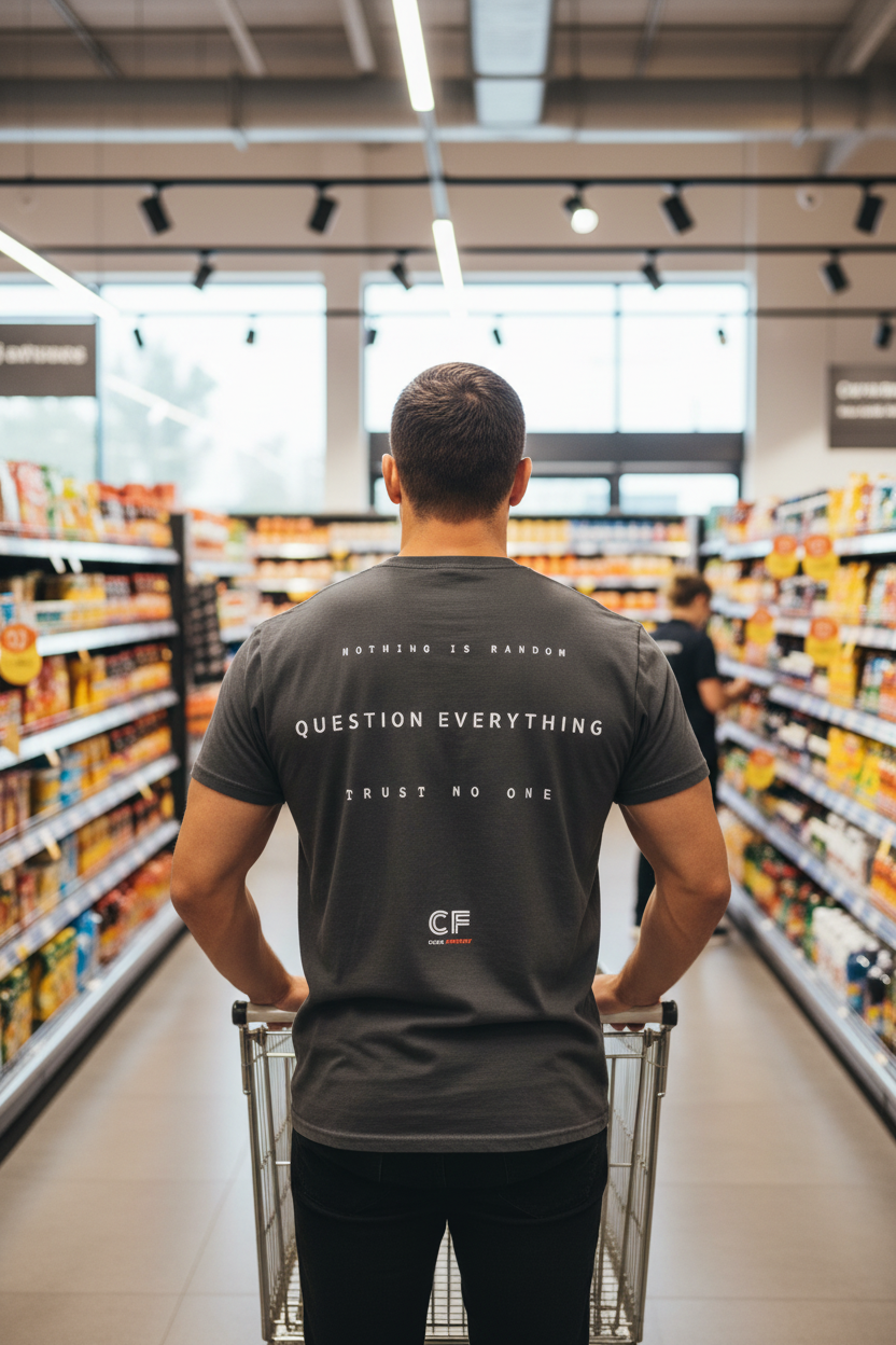 CODE: FOXTROT Truth Seeker Field Op Tee in Faded Black — back view