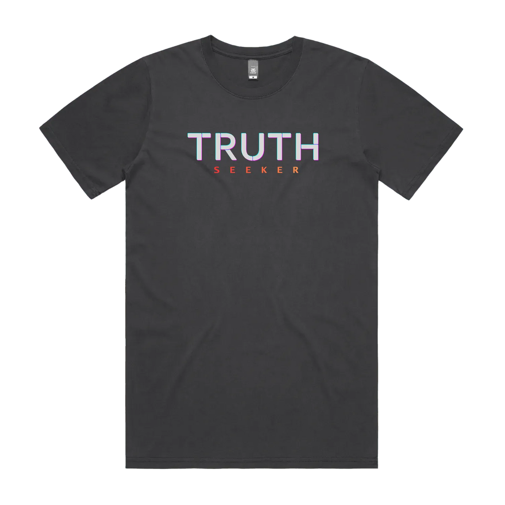 CODE: FOXTROT Truth Seeker Field Op Tee in Faded Black — front view