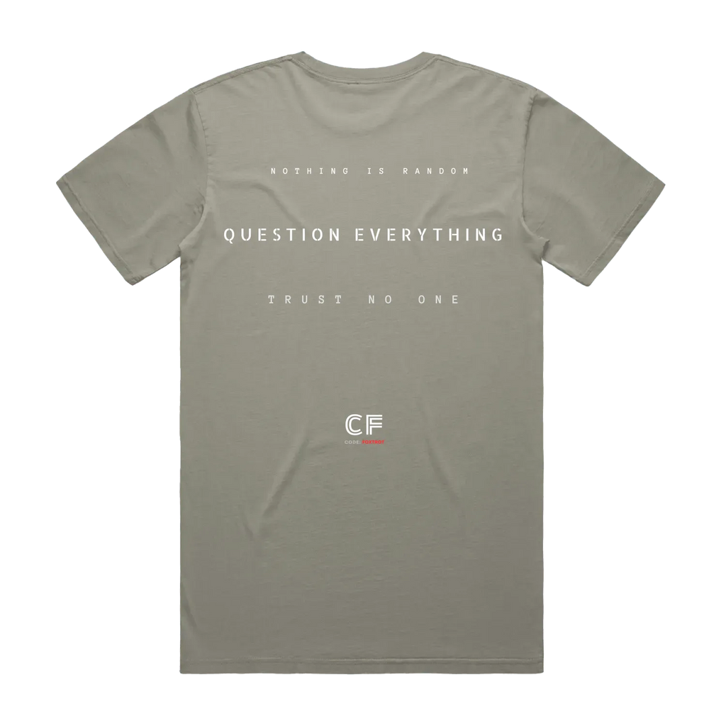 CODE: FOXTROT Truth Seeker Field Op Tee in Faded Dust — back view
