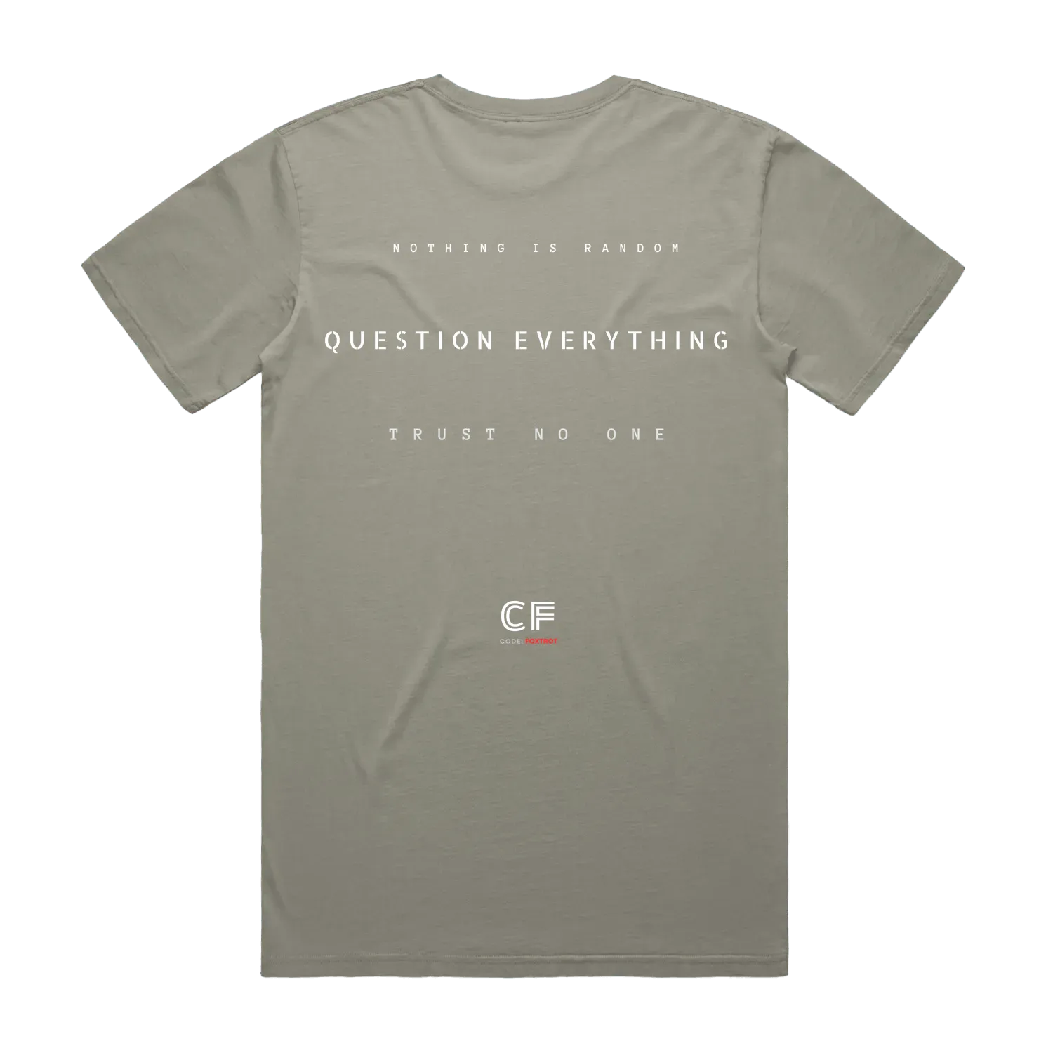 CODE: FOXTROT Truth Seeker Field Op Tee in Faded Dust — back view