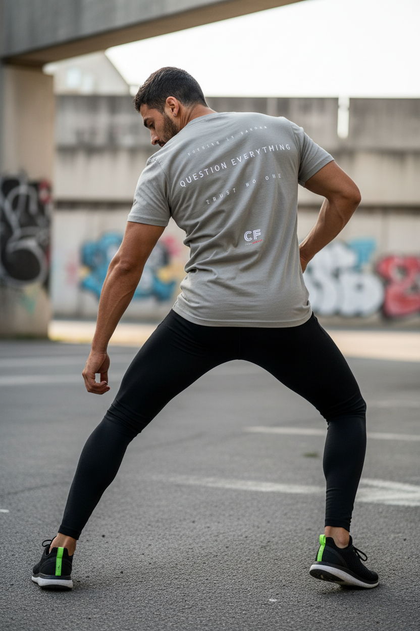 CODE: FOXTROT Truth Seeker Field Op Tee in Faded Dust — back view