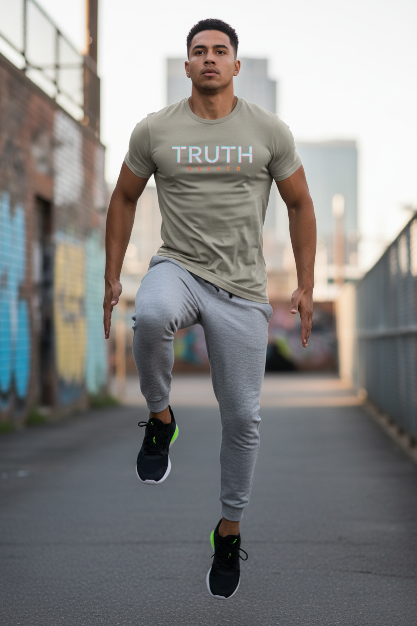 CODE: FOXTROT Truth Seeker Field Op Tee in Faded Dust — front view