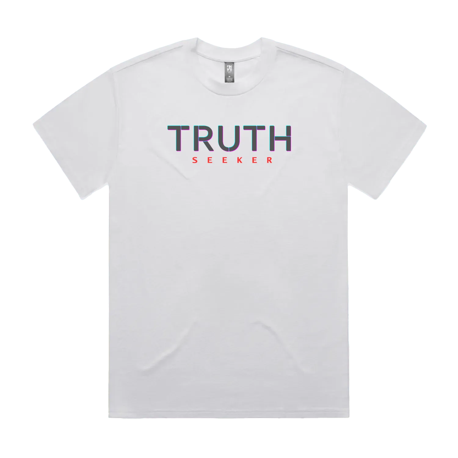 CODE: FOXTROT Truth Seeker Field Op Tee in White Charcoal — front view