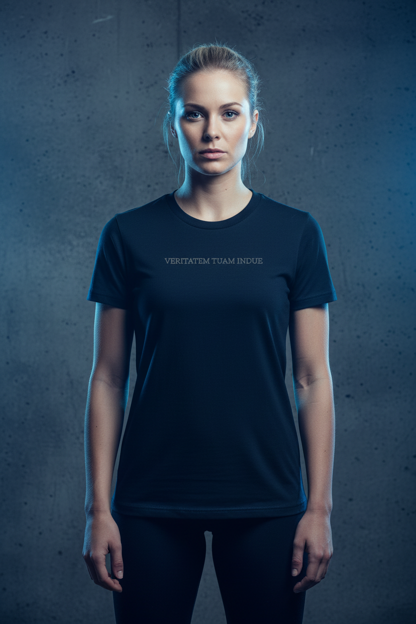 CODE: FOXTROT Valkyrie Cu-29 Navy Ghost Tee — front view