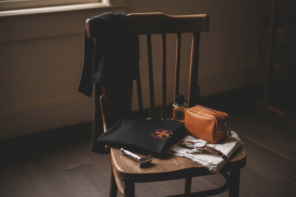 Before the Day — Chair and Toiletries
