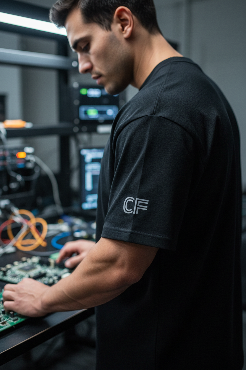 THE BLACKOUT — Left Sleeve CF Logo